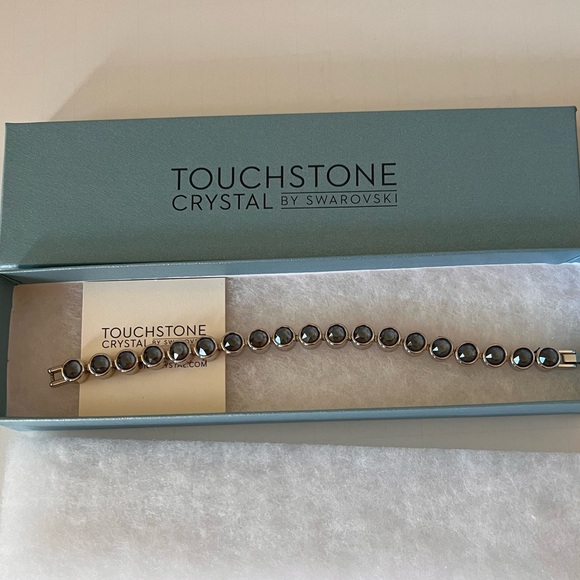 Touchstone Crystal by Swarovski - Dark Grey Ice Bracelet - Excellent Condition - Picture 4 of 11